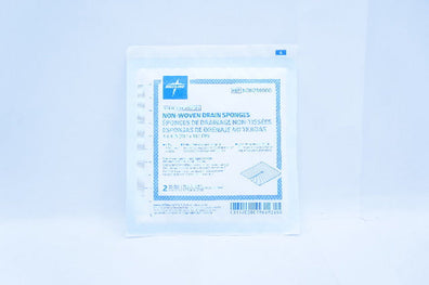 Medline NON256000 Non-Woven Drain Sponges 4 x 4inch, 6-ply